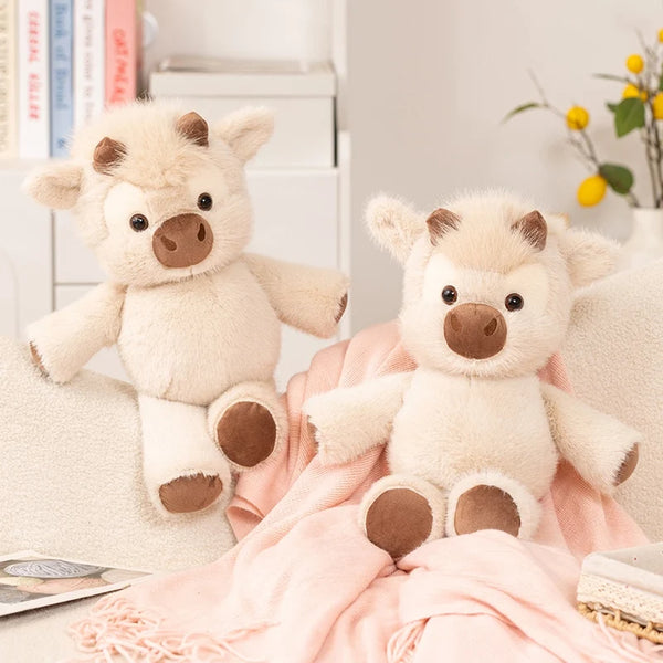 Fluffy Cattle Plush Companion