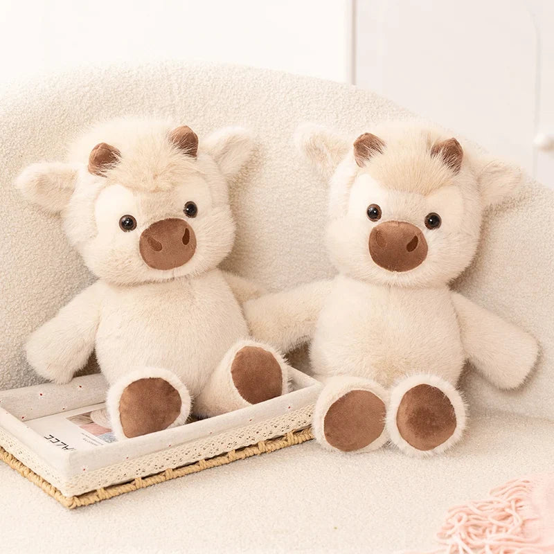 Fluffy Cattle Plush Companion